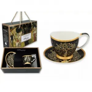 Filiżanka Carmani Vanessa 100ml espresso ze spodkiem - G. Klimt, Drzewo Życia